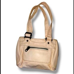 Marc Jacobs Small Shoulder Purse Pebbled Cow Leather Light Pink Dark Hardware